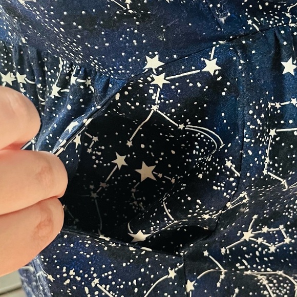 Retrolicious women’s sleeveless glow in the dark constellation dress. Size S. - Picture 2 of 5